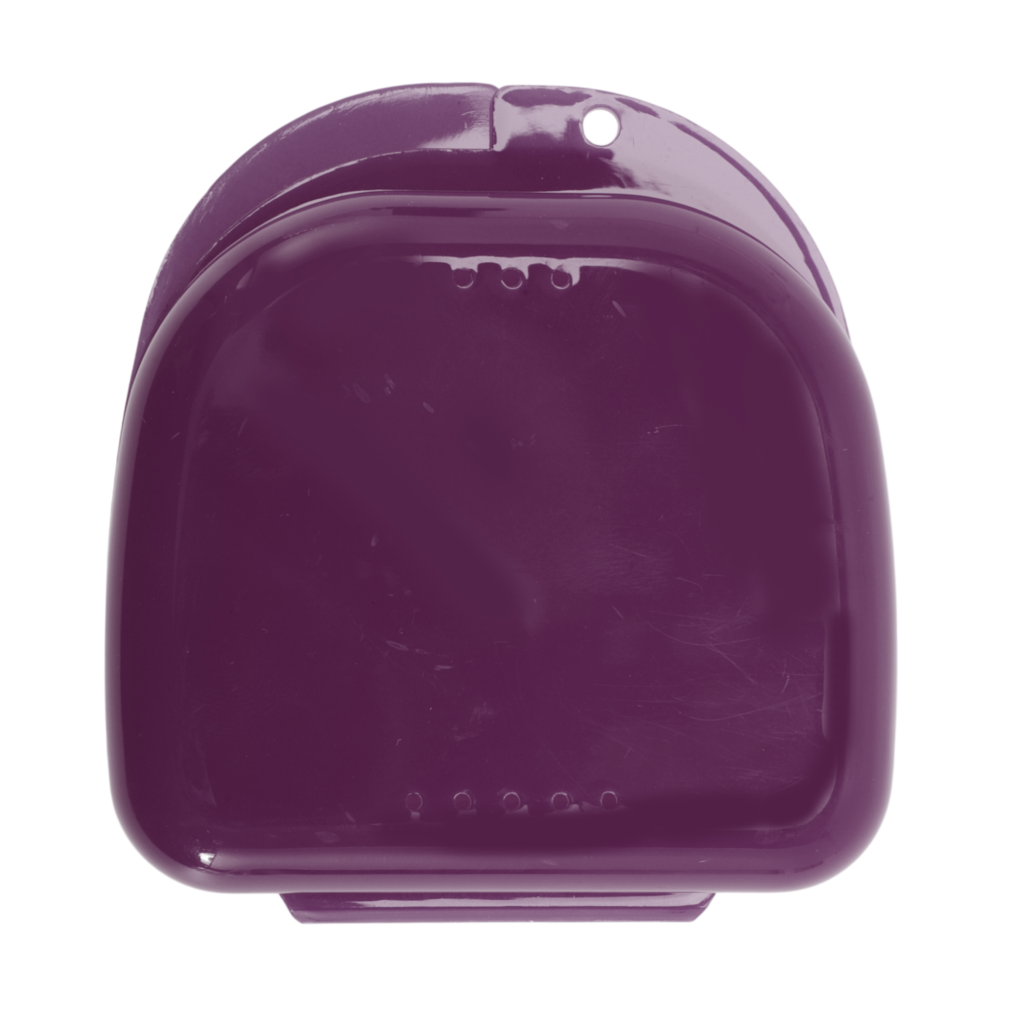 Unique Bargains Compact Braces Box with Vent Holes 1 Pc Purplish Red
