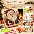 thumbnail image 3 of Christmas Pearl Diamond Painting Art Kit with Frame, DIY Pearl Beads Art Craft Kit for Adults Beginner, Gemstone Diamond Dots Beads for Home Decor Wall Art, Party Gift (RL), 3 of 6