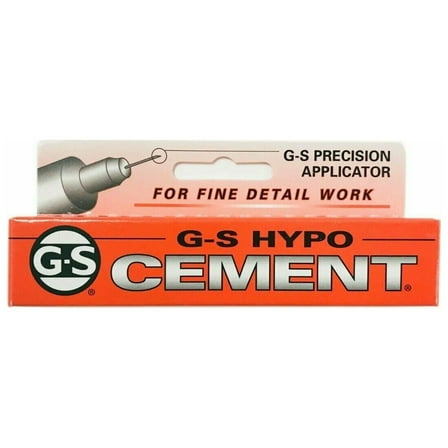 G-S Hypo Cement Craft Glue Watch Crystal Jewelry Adhesive 1/3 oz GS
