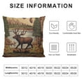 thumbnail image 5 of JEUXUS  Rustic Bear Pillow Covers Square Country Deer Pillow Covers Indoor and Outdoor Throw Pillow Covers Decorative for Couch/Bed/Living Room, 5 of 5