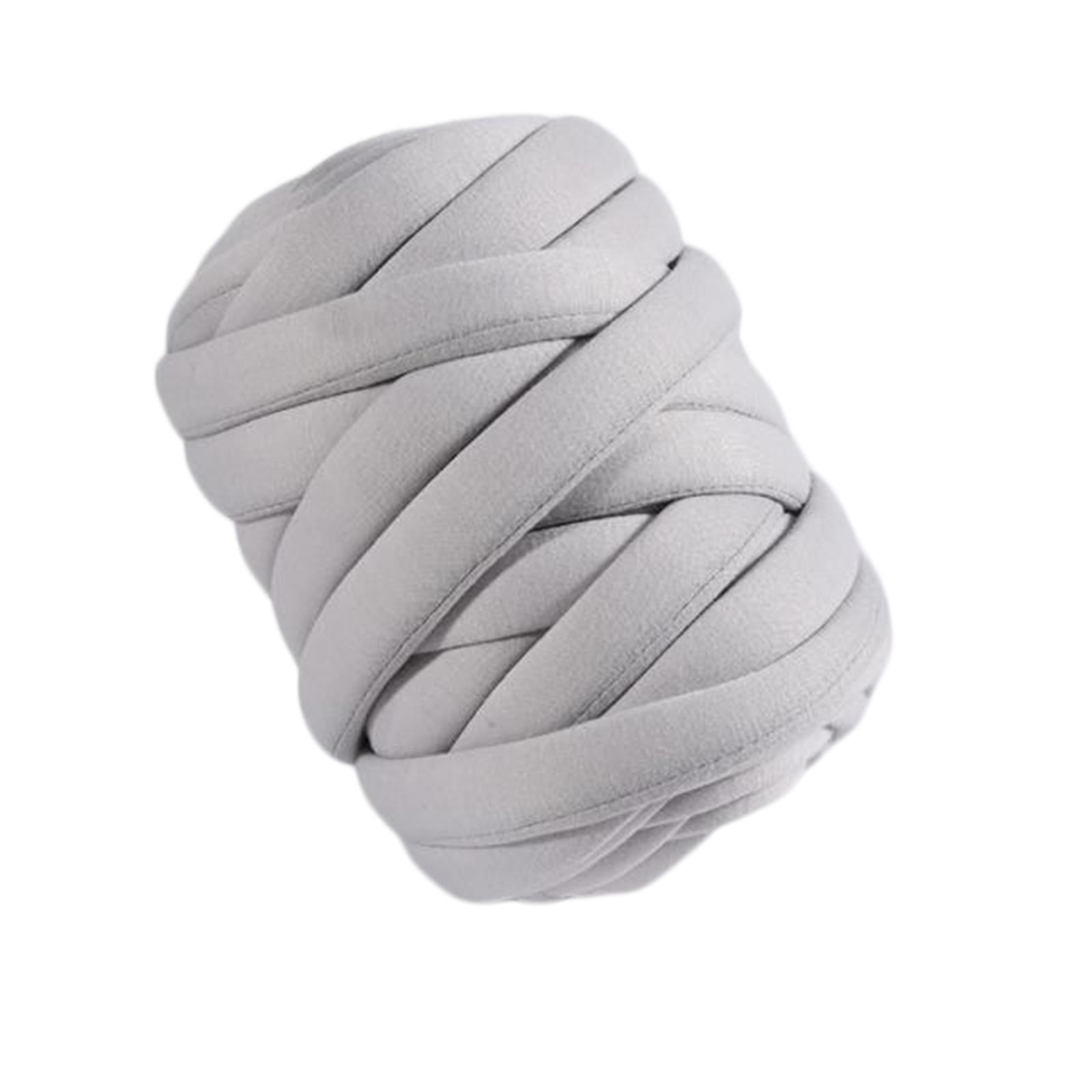 Rongfmy 0.55lbs Chunky Yarn Giant Yarn Super Soft Washable Thick 12m 14M Jumbo Tube Yarn Light Gray Walmart