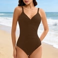 thumbnail image 1 of Maillot de Bain Rehausseur à Armatures Froncé Taille Haute Maillot de Bain Bikini avec Armatures Short de Bain pour Homme Robe Bikini Short de Plage Ensemble de Shorts Shorts Bleu Maillot de Bain Taille Haute Bikini String Blanc, 1 of 4