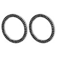 thumbnail image 1 of Unique Bargains 2pcs Car Auto Engine Start Stop Decoration Ring Rhinestone Push Start Button Knob Trim Knob Bling Ring Black, 1 of 7