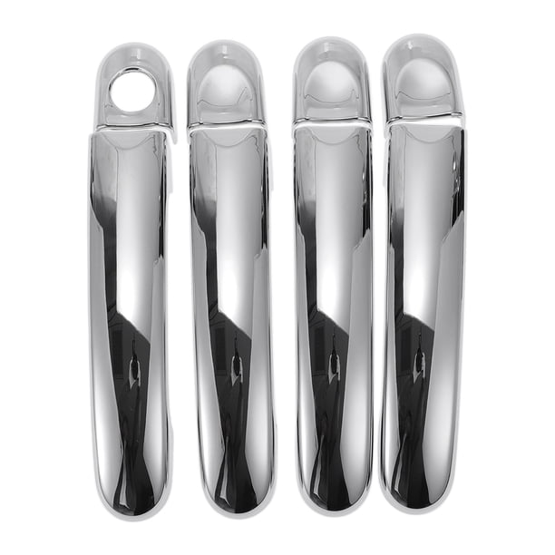 Cubierta de manija de puerta de automóvil Unique Bargains, cubierta de manija de puerta lateral, para VW Transporter T5 T6, ABS tono plateado 1 juego