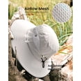 thumbnail image 5 of Minzimin Womens Sun Hat with Ponytail Hole Beach Hiking Summer Wide Brim UPF 80+ Outdoor Protection Foldable Bucket Hat, 5 of 6
