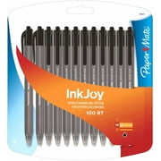 Paper Mate InkJoy 100RT Medium Point, 12 ct, Available in Black or Assorted Colors, Black