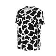 thumbnail image 6 of Fotbe Cow Print Black White Baseball Jersey Shirt for Men and Women, Casual Short Sleeves Button Down T-Shirt-X-Large, 6 of 9