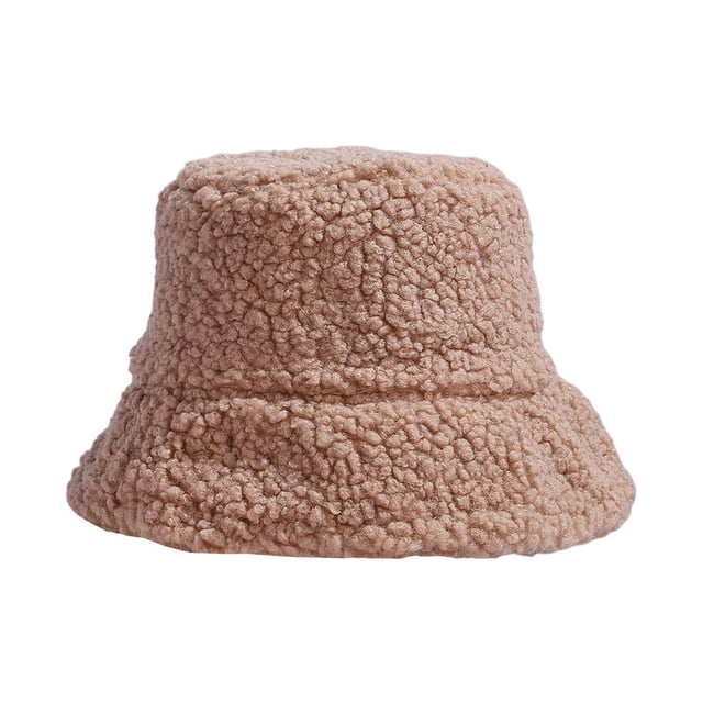 Sombreros cloché vintage, cálido, sintética, de lana, elegante, sombrero de cub mujeres al aire libre, sombrero de cordero - Beige Sunnimix sombrero de pescador