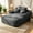 Gray(Corduroy), variant on Leumius Oversized Chaise Lounge Chair Indoor, Cozy Boneless Sleeper Sofa Bed with Wide Armrest & Throw Pillows for Living Room,Bedroom,No Assembly Required,Gray(Corduroy)