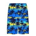 thumbnail image 4 of Aobny Mens Shorts with Liner Board Hawaiian Shorts Big & Tall Slim Casual Fashion Clothing,Blue,XXXL, 4 of 6
