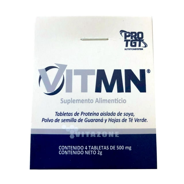 VITMEN (energizante) 4 tabletas de 500 mg PROTGT. PRO TGT Cosmetics PROTGTVITMN