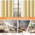 thumbnail image 7 of Driftaway Raymond Geometric Triangle Trellis Pattern Lined Thermal Insulated Blackout/Room Darkening Grommet Energy Saving Window Curtains, 2 Layer, Set Of Two Panels, Each 52"X84" (Gray And Yellow), 7 of 7