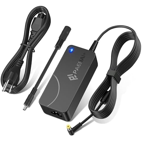 wonima11 65W 45W Laptop Charger for Acer Aspire 5 E1 E15 V3 V5 V7 R3 R7 S3 M5 E5-521 E5-575 E5-576 5250 5253 5336 5349 5532 A315 PA-1650-86 N19C3 N16Q2 N19C1 N17C4 AC Adapter Power Supply Cord
