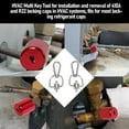 thumbnail image 4 of Refrigerant Locking Cap Key, HVAC Locking Cap Key Air Conditioning Locking Cap Tool Key Tamper Proof  for HVAC System Maintenance, 4 of 7