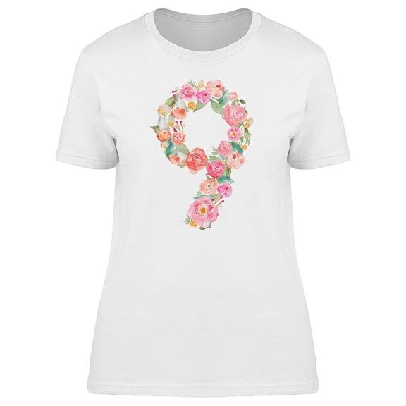 The Number 9 Made With Flowers Tee Women's -Image by Shutterstock