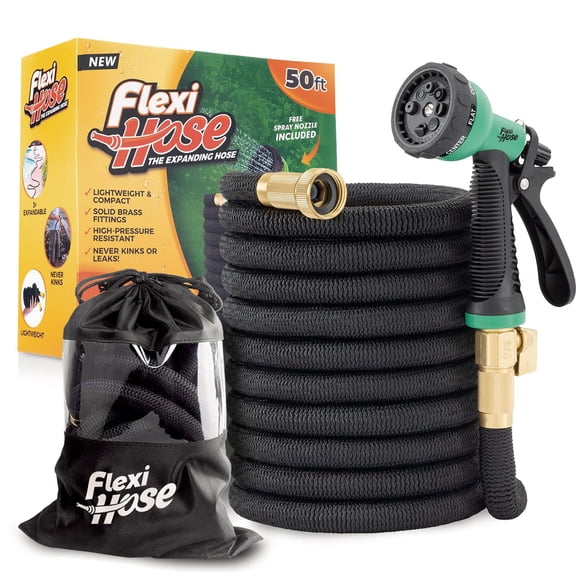 Manguera de jardín extensible Flexi Hose de 15 m con boquilla de 8 funciones