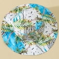 thumbnail image 6 of Toddler Baby Boy Summer Outfits Clothing Set Summer Time Palm Tree Print Sleeveless Top Shorts Hat 3 Piece Beach Outfit Size 4-5 Years, 6 of 7