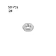 thumbnail image 3 of 2#-56 304 Stainless Steel Hexagon Hex Nut Silver Tone 50Pcs, 3 of 4