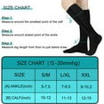 thumbnail image 3 of 3 Pairs Zipper Compression Socks 15-20 mmHg Closed Toe Compression Stocking for Women and Men, 3 of 6