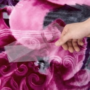 Jin Mai Lan Purple, Pink Polyester Bed Blanket, King