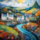 thumbnail image 1 of 5D DIY Taladro Diamante Pintura Casa Kit Del Arte 30x30cm, 1 of 10