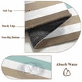 thumbnail image 6 of Round Rugs 3Ft, Teal Brown Round Area Rug Washable Indoor Throw Carpet, Farmhouse Watercolor Modern Geometric Small Non Slip Circle Rug for Bedroom Living Room Home Decor Aesthetic, 6 of 8