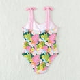 thumbnail image 7 of Toddler Girl Swimwear Kids 1 Piece Swimsuit Cute Swimwear Summer Floral Beach Sport Bathing Girls Swimsuit Red 9 Years-10 Years, 7 of 7