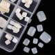 thumbnail image 3 of 100pcs Square False Toe Nails Full Cover White Artificial Fake Toenail Acrylic Foot Nail Art Tips Manicure Tools, 3 of 5
