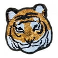thumbnail image 3 of Parches de panda de tigre con , apliques de lentejuelas para planchar en lentejuelas reversibles para coser ropa perfecl Pegatinas de parches de lentejuelas, 3 of 7