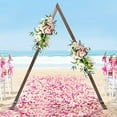 thumbnail image 2 of Wooden Wedding Arch 8.2ft Triangle Backdrop Arch Wood Wedding Backdrop Stand for Garden Wedding Parties, Wooden Arch Decor Rustic Background Prop Decor, 2 of 7