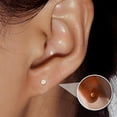 thumbnail image 6 of DESIGNICE 21 Pairs Flatback Stud Earrings for Women,Cubic Zirconia Cartilage Earrings for Women,316L Surgical Stainless Steel Hypoallergenic Earrings for Sensitive Ears Women,Gold, 6 of 7