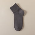 thumbnail image 2 of B91xZ Crew Cut Work Socks for Men Moisture-Wicking with Odor Control,Gray One Size, 2 of 3