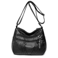 thumbnail image 2 of Bolso de hombro de piel sintética para mujer, moda 2024, bolsos de color liso, bolsos de mujer, bolsos de diseñador con múltiples cremalleras, bolso cruzado para mujer, 2 of 5