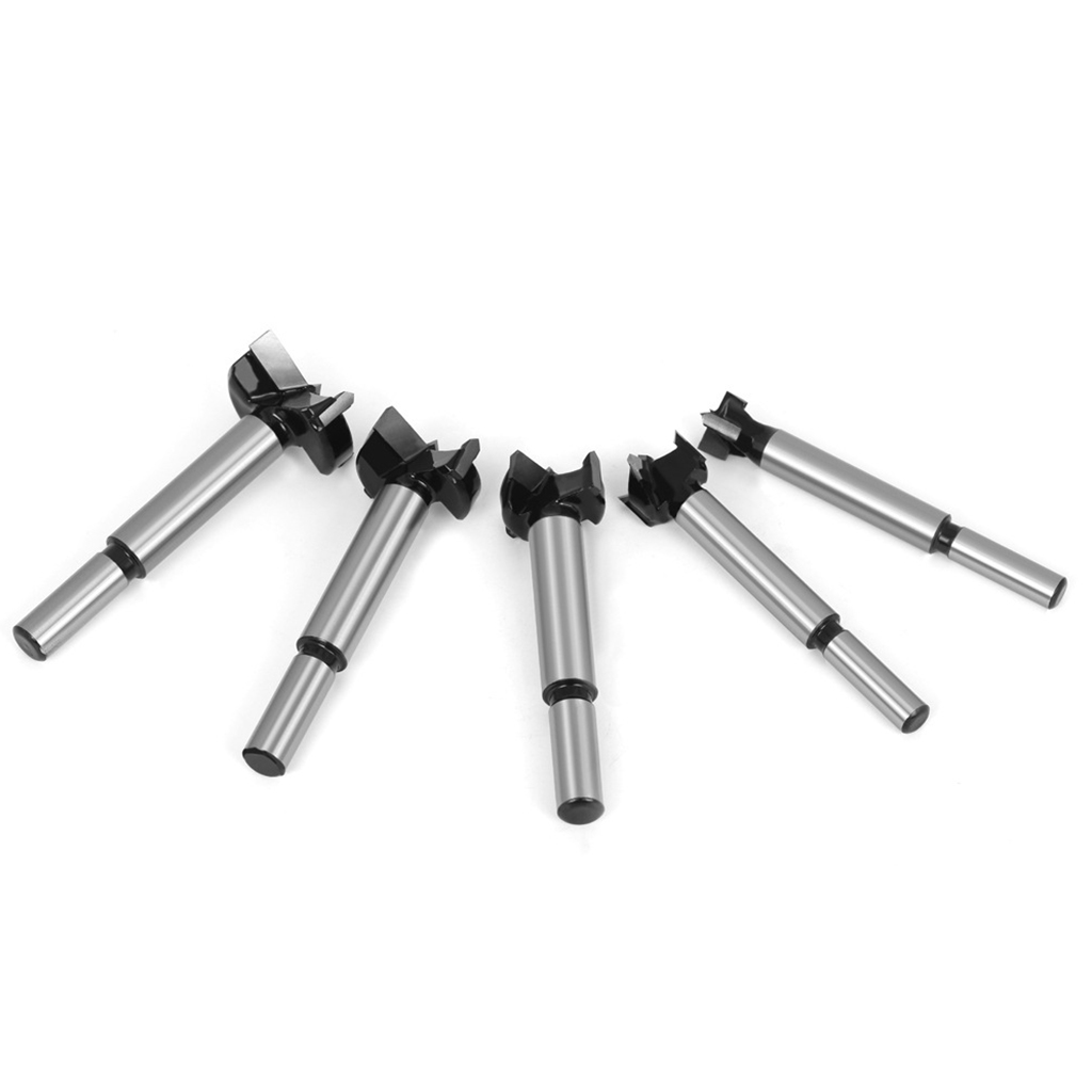 MOMOJIA 5Pcs Wood Hole Saw Dia 15mm-35mm Drill Bit Set Accessory Professional Cut Tools
