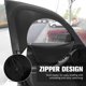 thumbnail image 3 of 2Pcs Car Window Shade Curtain Elastic Auto Front Rear Side Window Sun Shade Breathable Privacy Sunshade Protection Cover for Car, 3 of 5