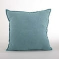 thumbnail image 5 of SARO 13049.MB20S 20 in. Plissement Square Fringed Design Down Filled Linen Pillow - Midnight Blue, 5 of 7