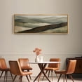 thumbnail image 4 of Large Framed Canvas Wall Art Abstract Mountains Print for Living Room Decoration - 60"x20" Natural Framed, 4 of 7