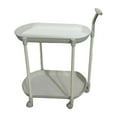 thumbnail image 2 of Luzkey Service Cart Couch Side Table Decoration Minimalist Ergonomic Handle Storage Rack Heavy Duty for Office Warehouse Living Room White, 2 of 7