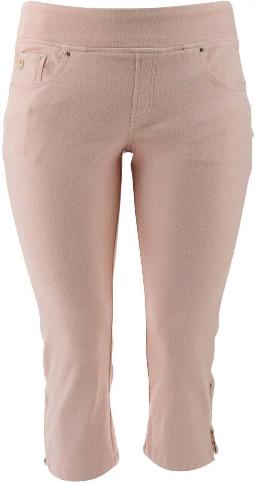 belle by kim gravel flexibelle cropped jeans