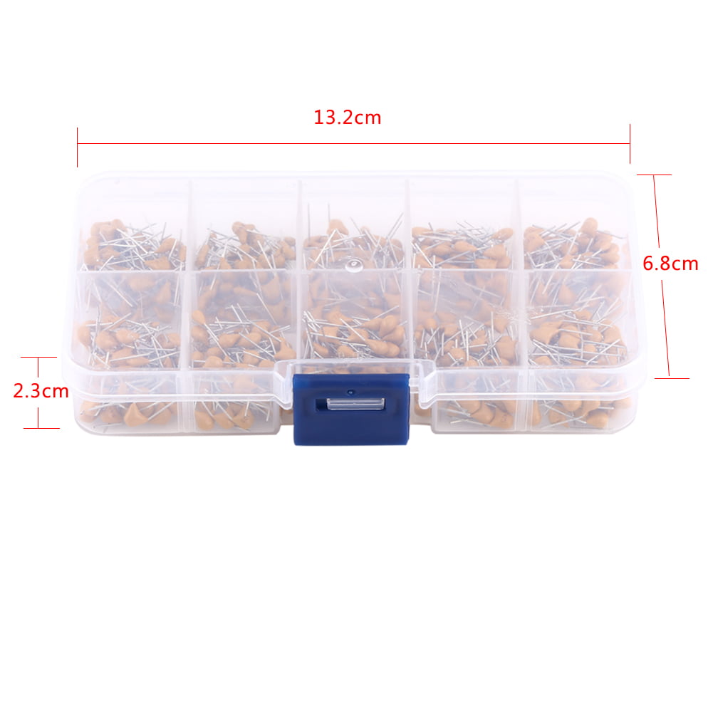 Details about   500pcs Capacitor Assortment 0.1μF 10μF Electronic Capacitor Ceramic Capacitor