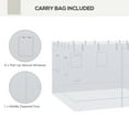 thumbnail image 4 of Outsunny Canopy Screen Walls, Replacement Netting with 6 Service Windows and 1 Door, for 10' x 10' Canopy Tent, White, 4 of 9