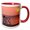 Red/White, variant on 3drose, Massachusetts, Nantucket, Jetties Beach Lifeguard - Us22 Wbi0135 - Walter Bibikow, 15oz Two-tone Red Mug