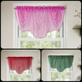 thumbnail image 2 of 1PC Rod Pocket Faux Silk Window Ascot Beaded Tassel Swag Topper Valance, 2 of 2