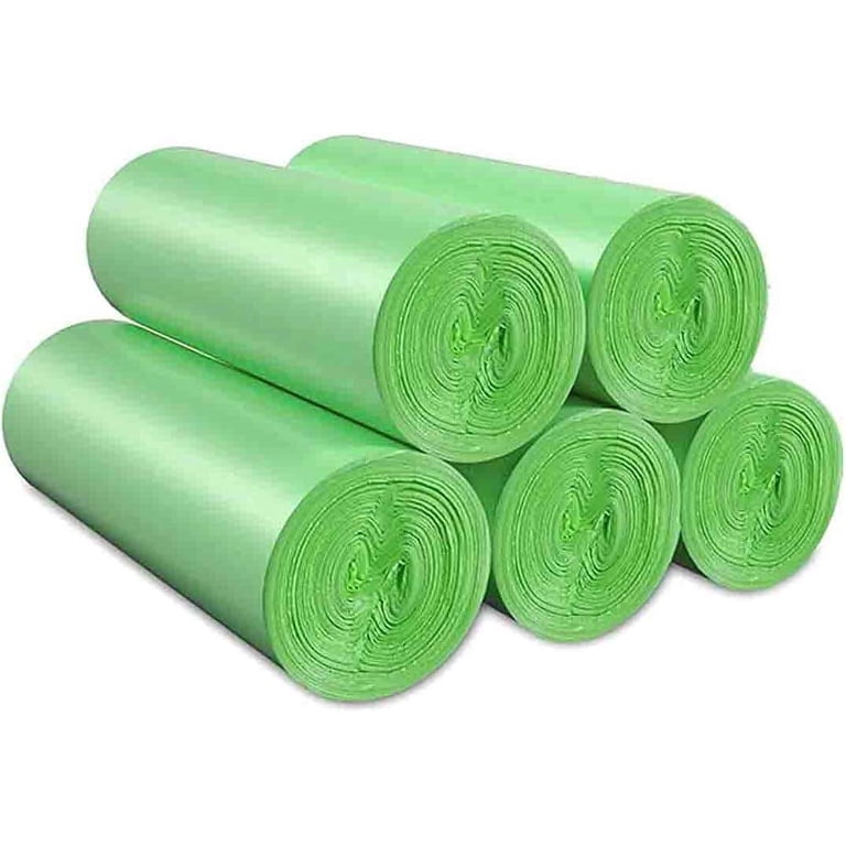 2-Gallon Biodegradable Mini Trash Bags - 100 Count, Compostable Small Garbage Bags For Bathroom, Office, Car