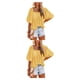 thumbnail image 3 of Minnieouse Blusa de mujer de manga corta plisada estampada pulóver camisa playa vacaciones escuela señoras primavera verano ropa Type12 NO12, 3 of 6
