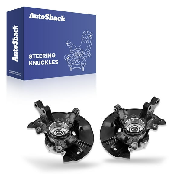 AutoShack Front Loaded Steering Knuckle and Wheel Hub Bearing Assembly - Driver and Passenger Side for Toyota, Matrix 2009-2013, FWD AWD L4 1.8L 2.4L - with ABS