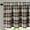 Brown, variant on Brown Plaids Pattern Jacquard Curtain Valances, Modern Style Light Filtering Window Treatments for Farmhouse, Short Linen Textured Drapes for Living Room, 1 Panel, 52 x 18