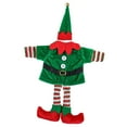 thumbnail image 1 of Funda para botella de vino navideña con sombrero, resistente al desgaste, hecha a mano, con forma de navideño, para decoración de cafeterías Ropa de hombre, 1 of 8