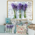 thumbnail image 2 of Designart 'Fresh Lavender Bouquets On Wood' Farmhouse Framed Canvas Wall Art Print, 2 of 5