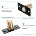 thumbnail image 3 of Shisuyan 4 Pcs Attrape-Porte de Meuble en Acier Inoxydable Noir pour Installation, 3 of 8